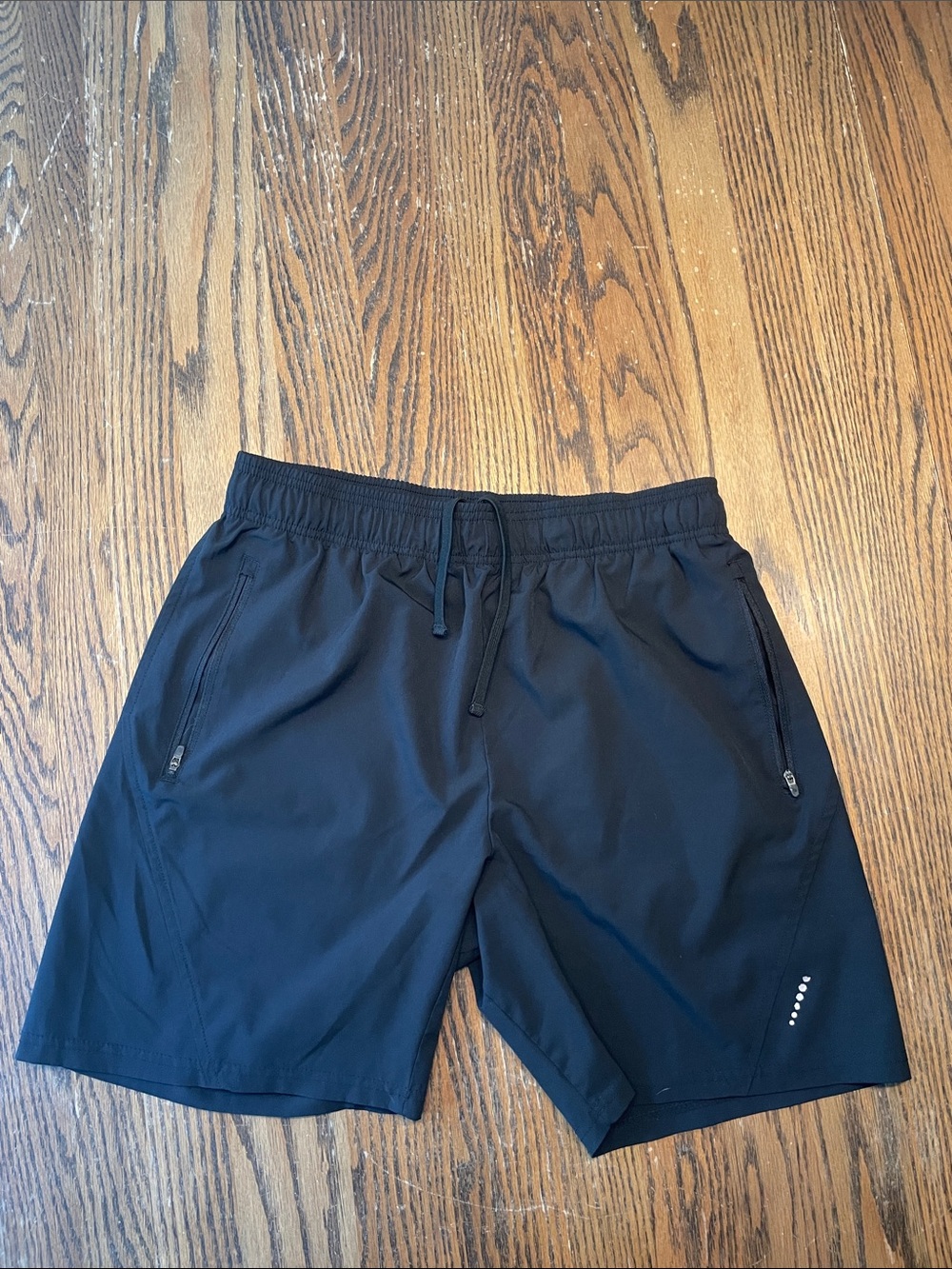 Balance Collection Black Athletic Shorts with Zipper Pockets